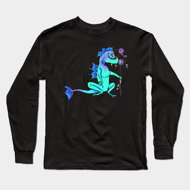 Sea Tee Long Sleeve T-Shirt by GrimKr33per
